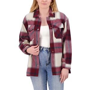 HFX Ladies Shirt Jacket L Red NWT